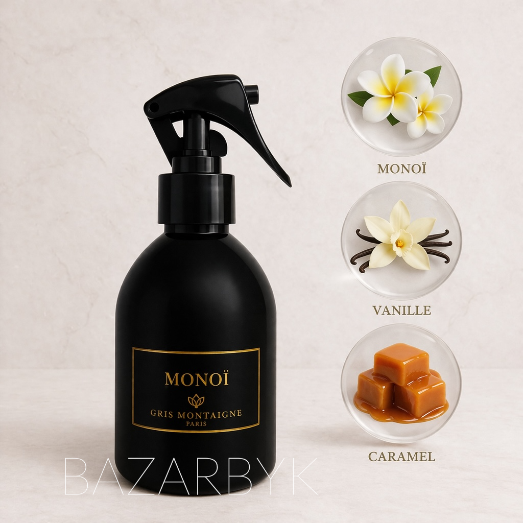 Parfum d’Interieur et Textile - Monoï - Gris Montaigne