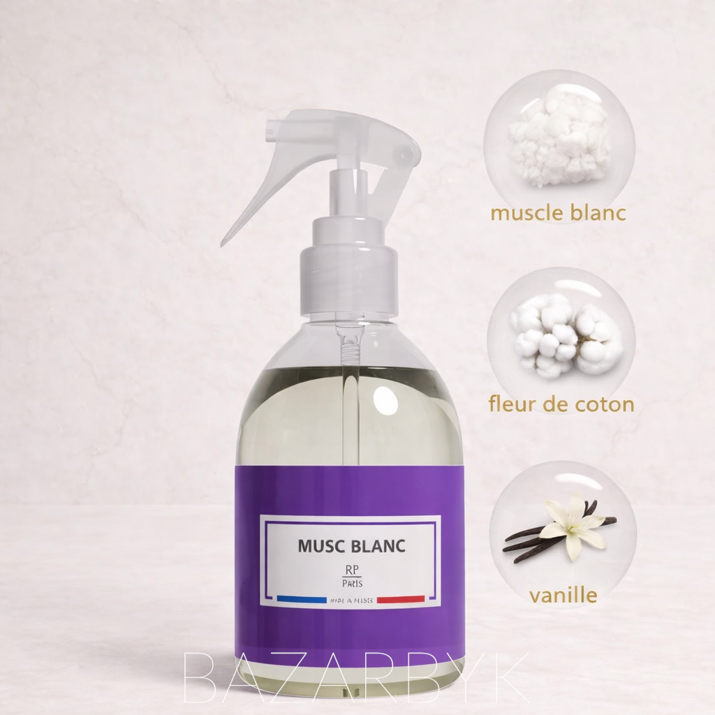 Parfum d’Intérieur et Textile - Musc Blanc - RP Paris