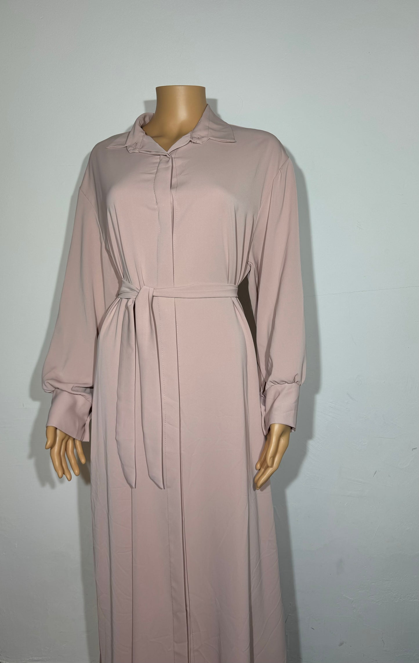 ROBE ABAYA CHEMISE AVEC CEINTURE - BAZAR BY K