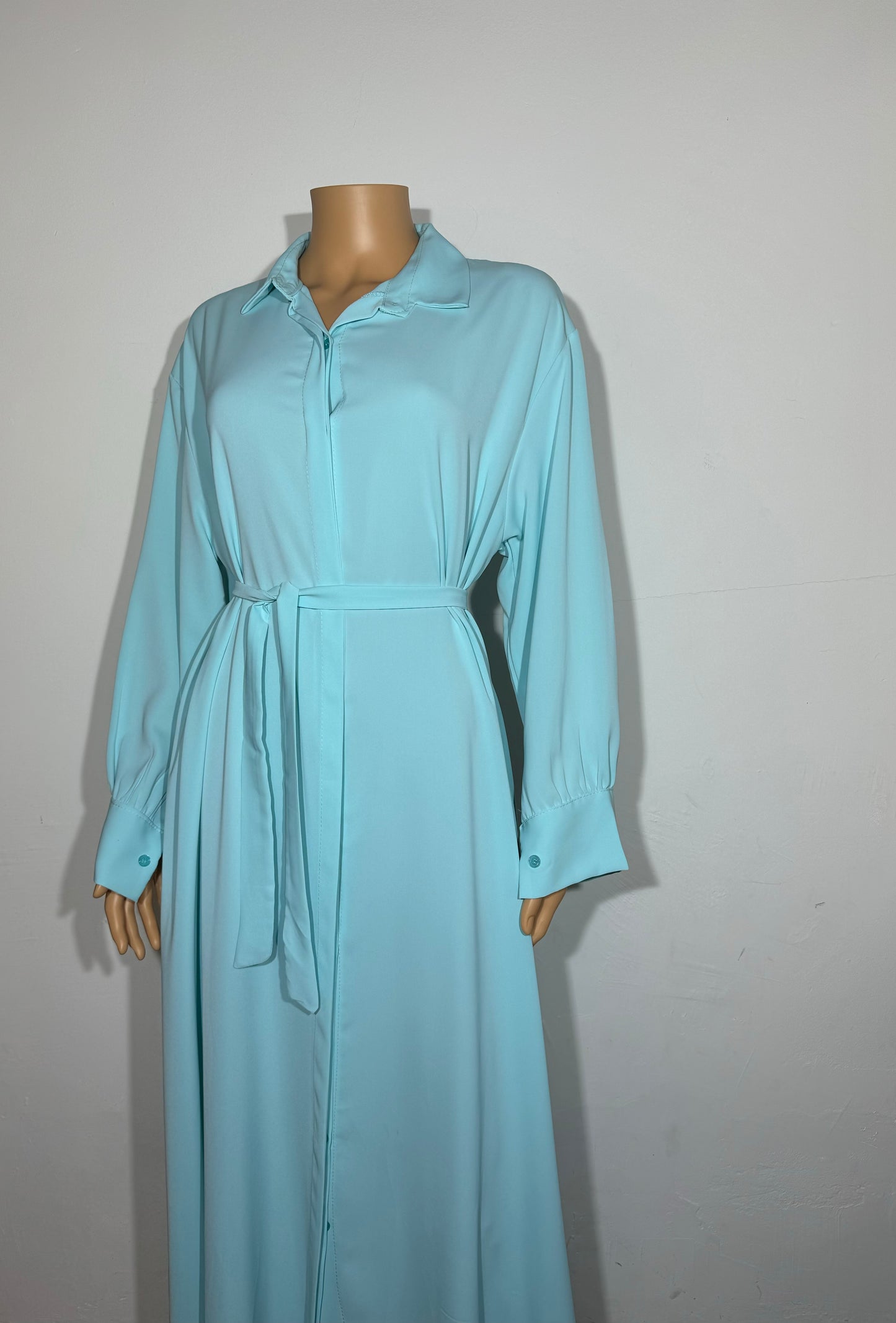 ROBE ABAYA CHEMISE AVEC CEINTURE - BAZAR BY K