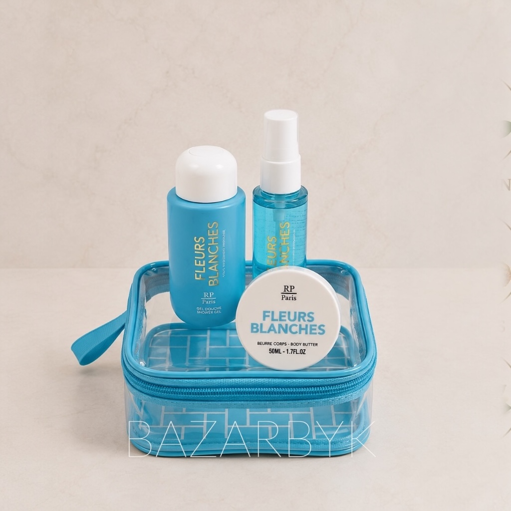 Travel Set Pop Fleurs Blanches – RP Paris