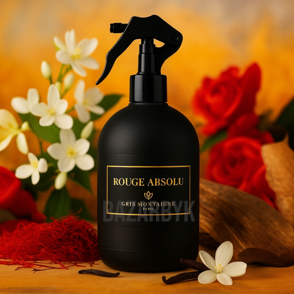 Parfum d’Intérieur et Textile - Rouge Absolu - Gris Montaigne