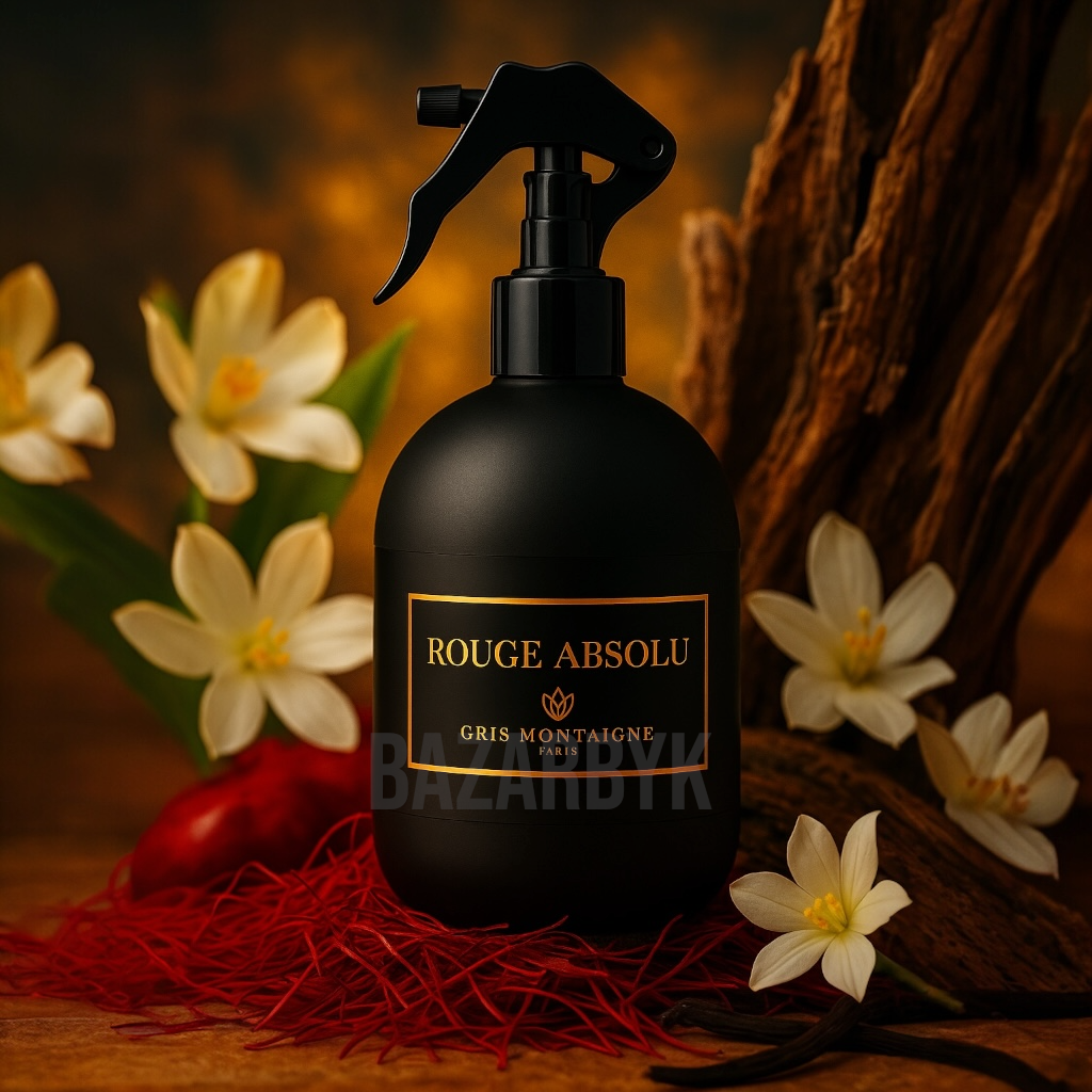Parfum d’Intérieur et Textile - Rouge Absolu - Gris Montaigne