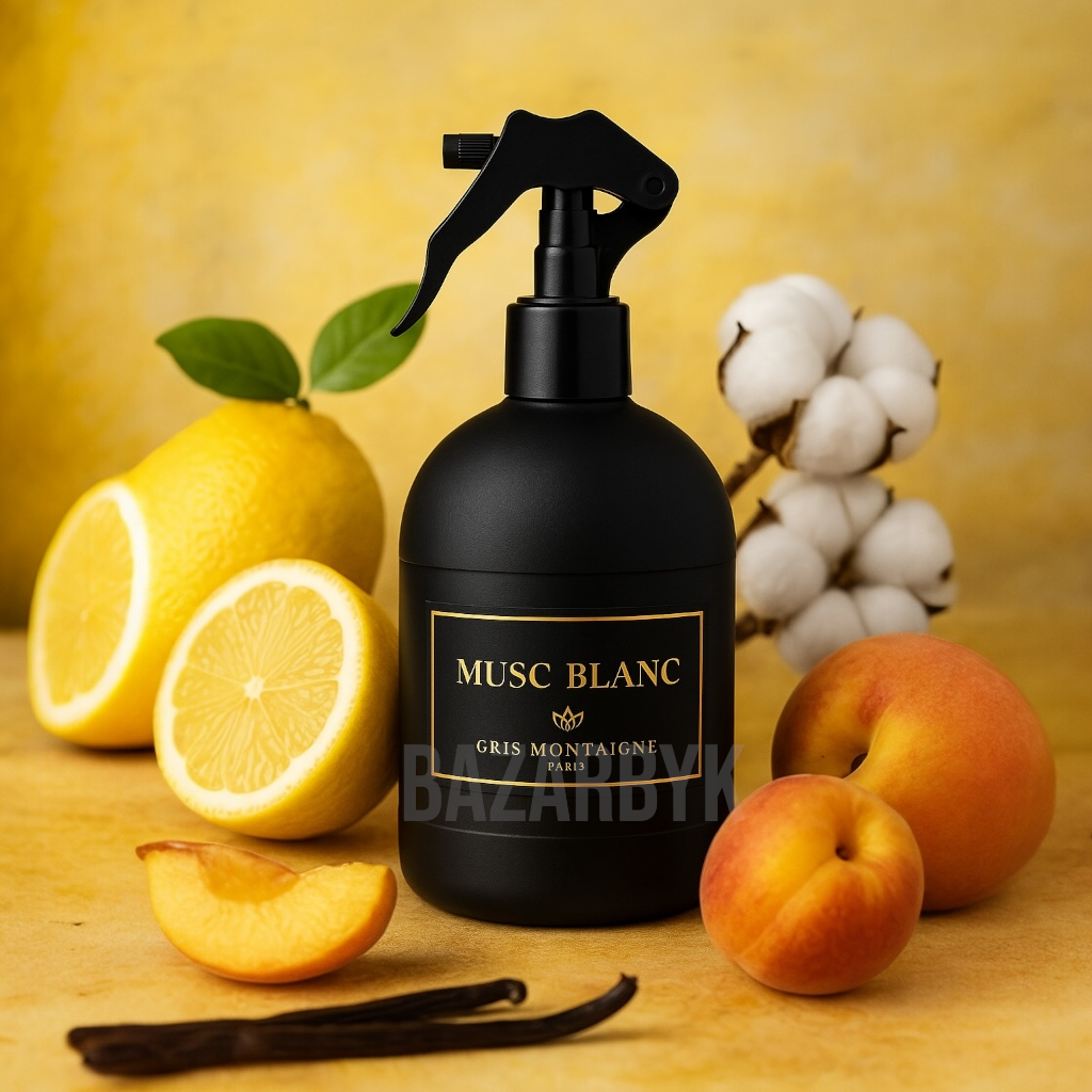 Parfum d’Intérieur et Textile - Musc Blanc - Gris Montaigne