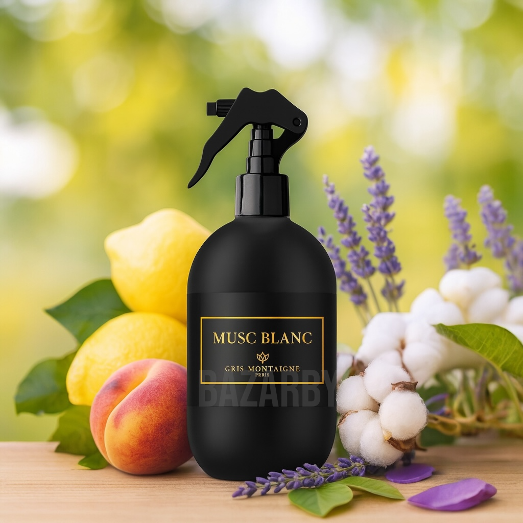 Parfum d’Intérieur et Textile - Musc Blanc - Gris Montaigne