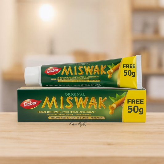 Dentifrice Miswak Original 170G (grand format) - Soins Dentaires Naturels - Siwak DABUR