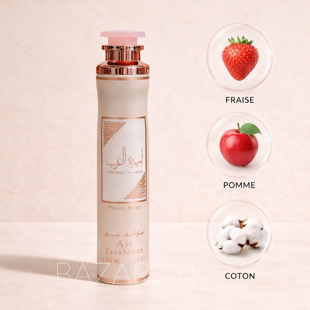 Désodorisant Ameerat Al Aarab Privé Rose - Asdaaf
