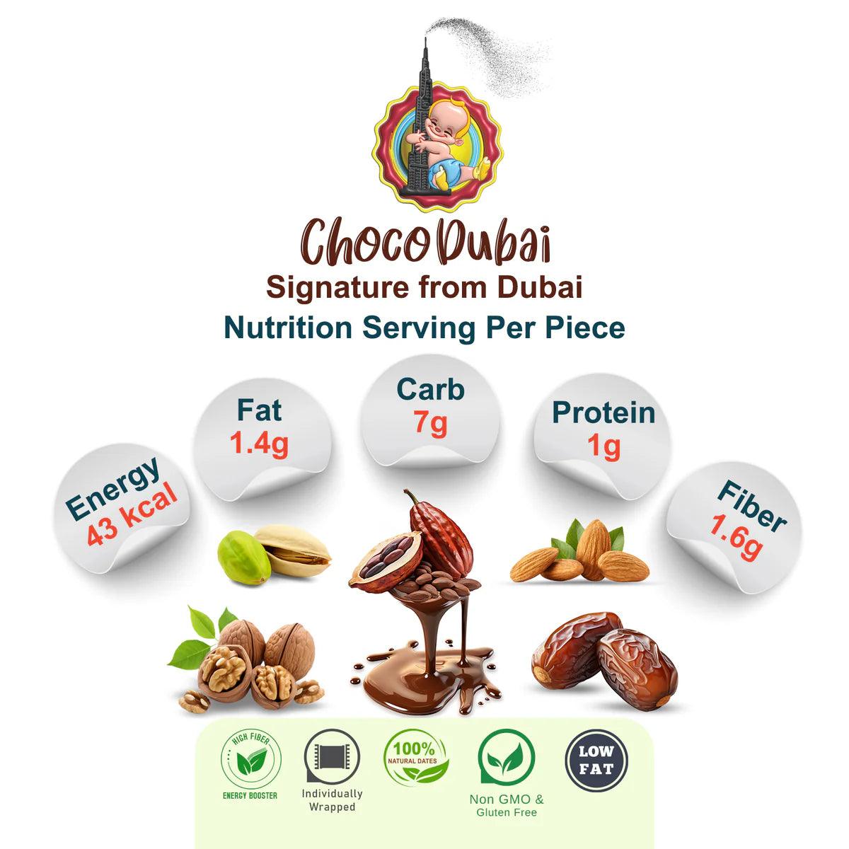 Choco Dubai – Milk Chocolate Dates Stuffed with Nuts (100 g) - BAZAR BY K